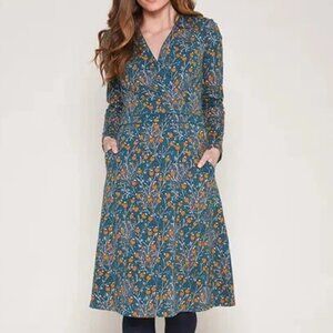 Brakeburn Dress Teal Berry Trail NWT